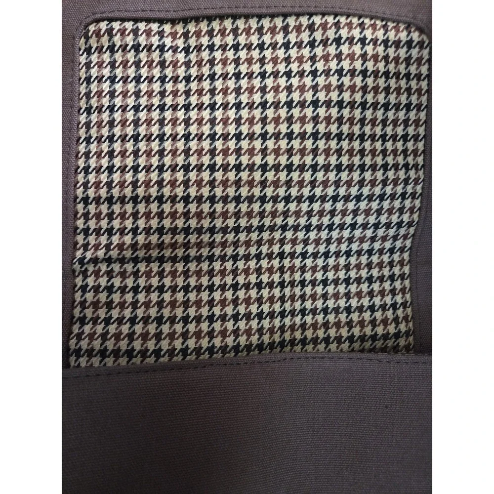 Cutter & Buck American Classics Brown Canvas & Leather Tall Pouch Bag MSRP  $165